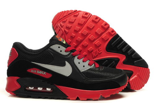 Mens Air Max 90 Red Black Grey Outlet Store